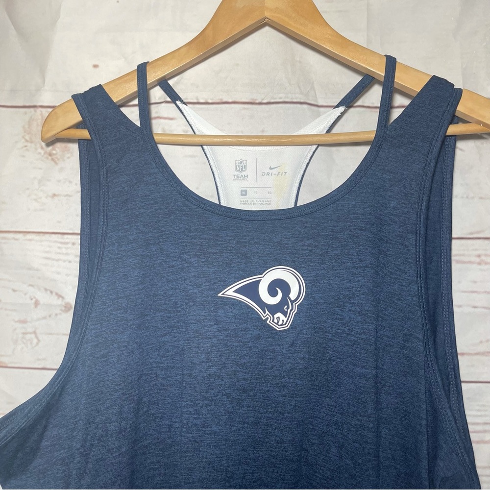 NWT $39.99 Nike • Racerback • Dri-Fit • X Large • Rams • NFL - Picture 4 of 13